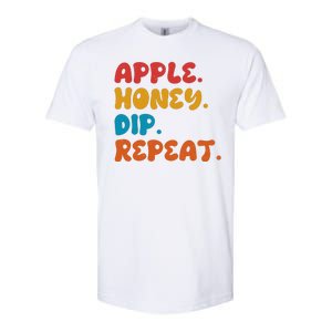 Apple Honey Dip Repeat Rosh Hashanah Jewish New Year Softstyle CVC T-Shirt