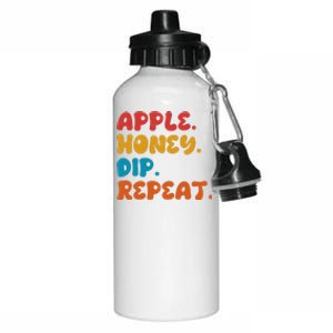 Apple Honey Dip Repeat Rosh Hashanah Jewish New Year Aluminum Water Bottle