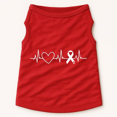 American Heart Disease Awareness Month Ribbon Go Red Heart Doggie Tank