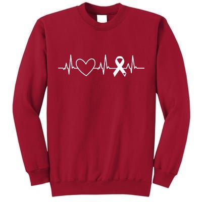 American Heart Disease Awareness Month Ribbon Go Red Heart Tall Sweatshirt