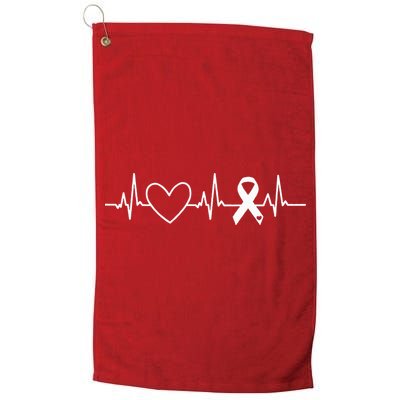 American Heart Disease Awareness Month Ribbon Go Red Heart Golf Towel