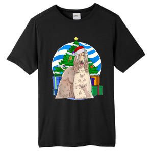 Afghan Hound Dog Christmas Tree Decor Gift Tall Fusion ChromaSoft Performance T-Shirt