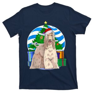 Afghan Hound Dog Christmas Tree Decor Gift T-Shirt