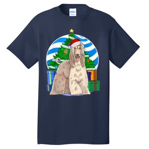 Afghan Hound Dog Christmas Tree Decor Gift Tall T-Shirt