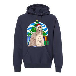 Afghan Hound Dog Christmas Tree Decor Gift Premium Hoodie