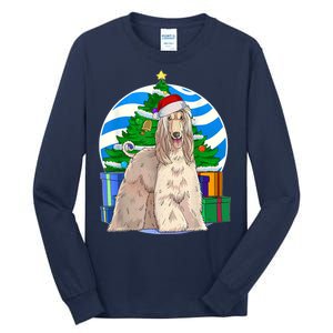 Afghan Hound Dog Christmas Tree Decor Gift Tall Long Sleeve T-Shirt