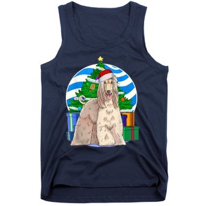 Afghan Hound Dog Christmas Tree Decor Gift Tank Top