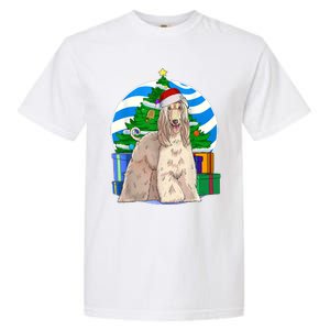 Afghan Hound Dog Christmas Tree Decor Gift Garment-Dyed Heavyweight T-Shirt