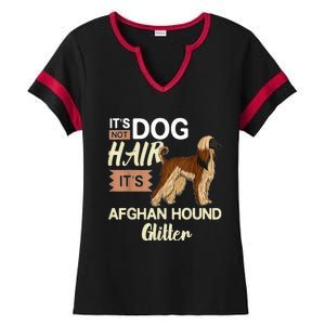 Afghan Hound Dog Gift Puppies Owner Lover Ladies Halftime Notch Neck Tee