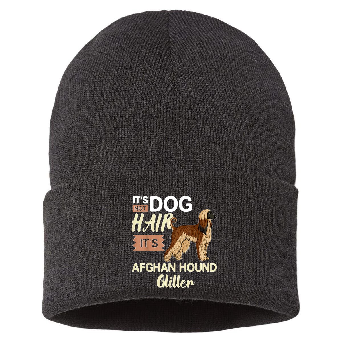 Afghan Hound Dog Gift Puppies Owner Lover Sustainable Knit Beanie