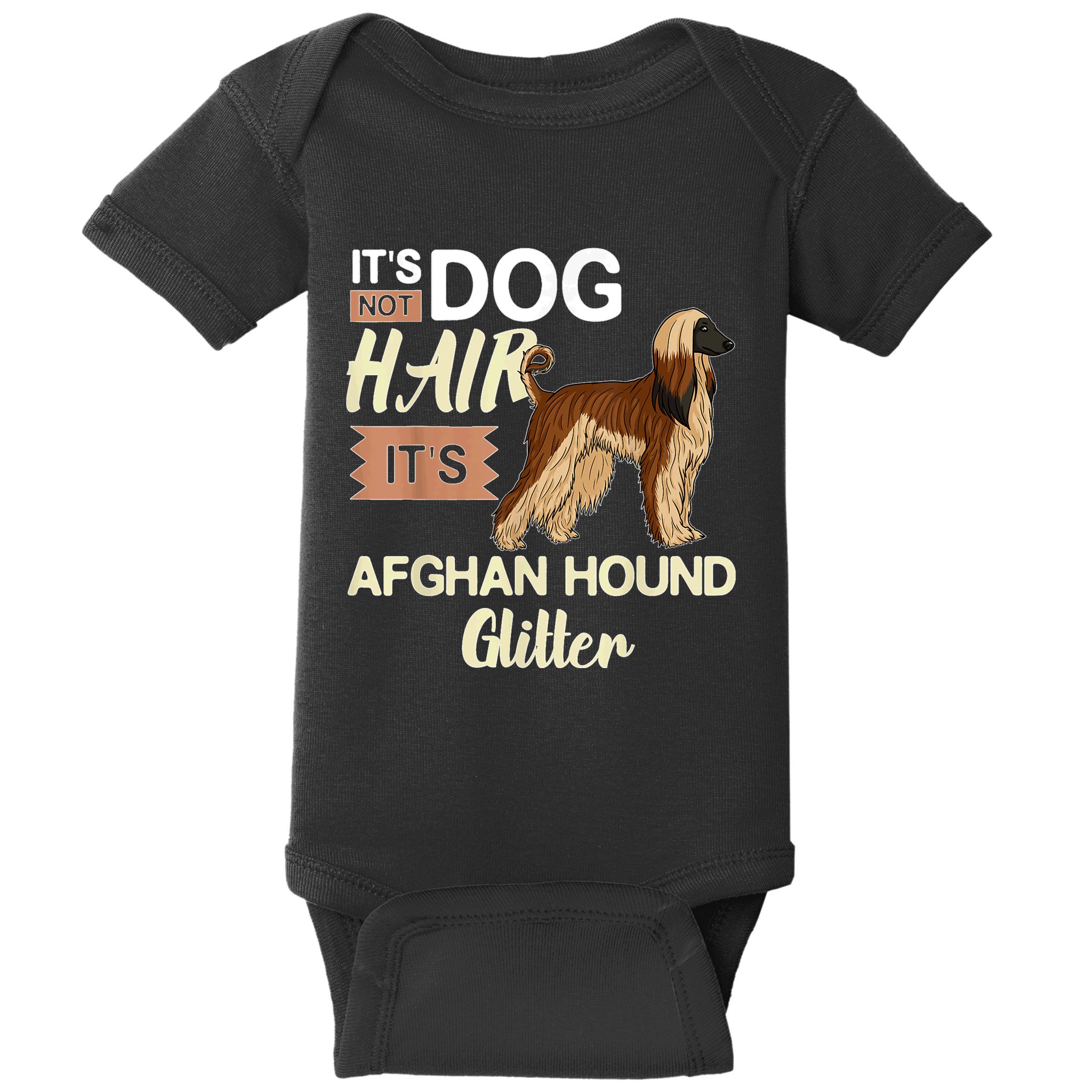 Afghan Hound Dog Gift Puppies Owner Lover Baby Bodysuit