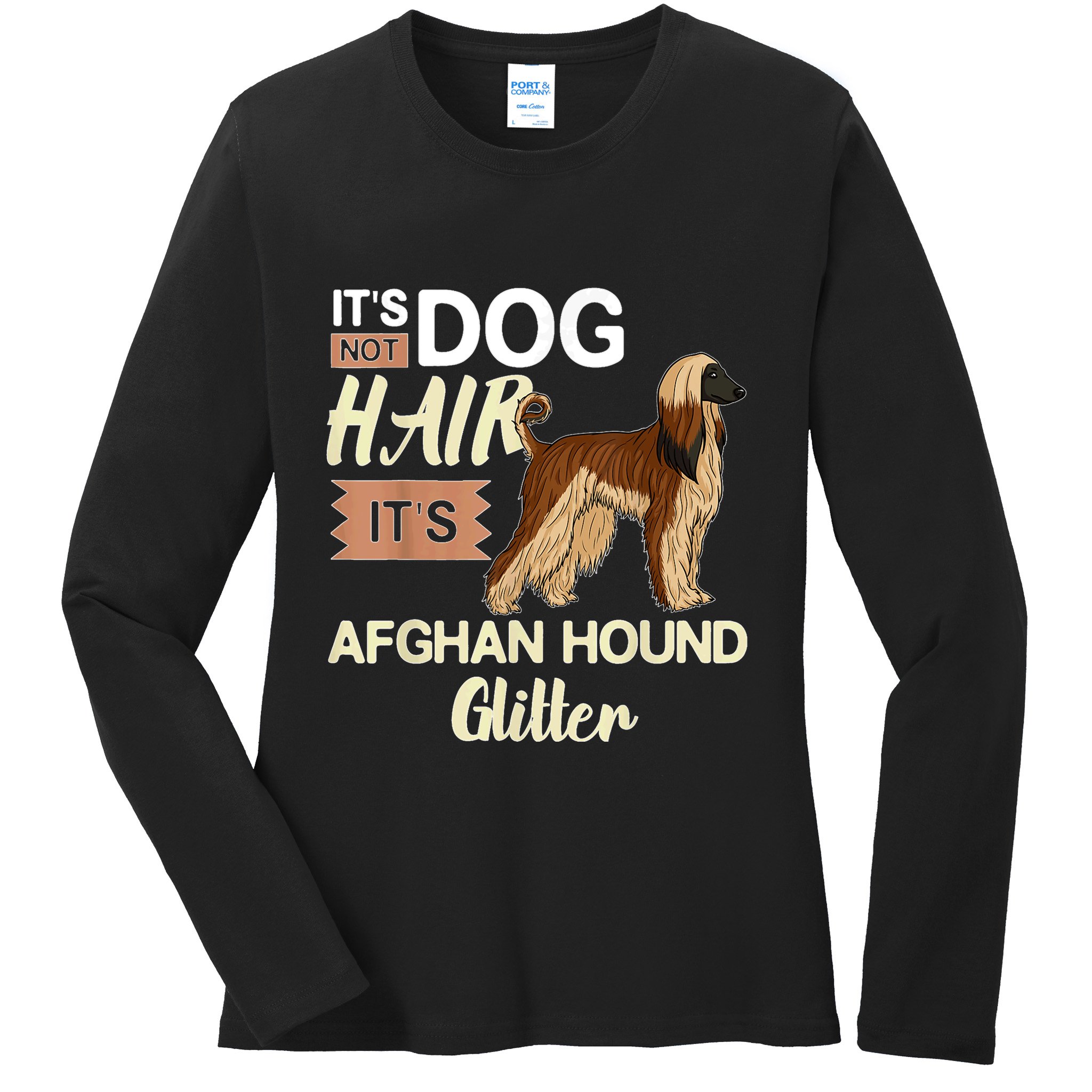 Afghan Hound Dog Gift Puppies Owner Lover Ladies Long Sleeve Shirt