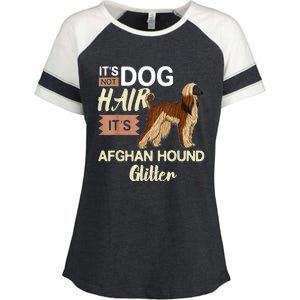 Afghan Hound Dog Gift Puppies Owner Lover Enza Ladies Jersey Colorblock Tee