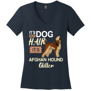 Afghan Hound Dog Gift Puppies Owner Lover Women's V-Neck T-Shirt