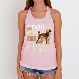 Afghan Hound Dog Gift Puppies Owner Lover Women's Knotted Racerback Tank