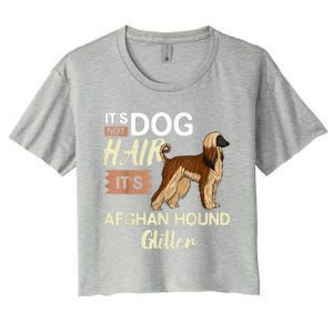 Afghan Hound Dog Gift Puppies Owner Lover Women's Crop Top Tee