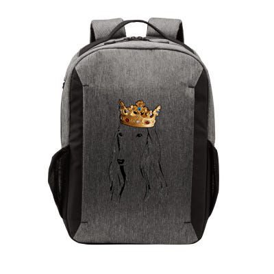 Afghan Hound Dog Wearing Crown Vector Backpack