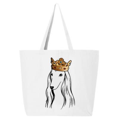 Afghan Hound Dog Wearing Crown 25L Jumbo Tote