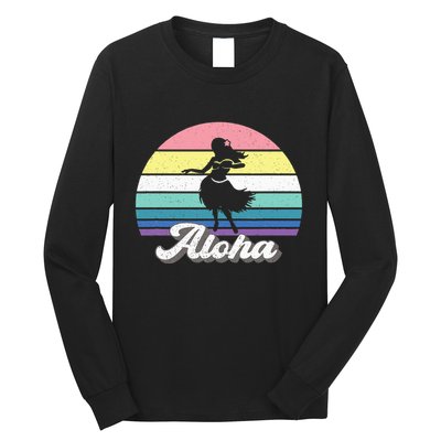 Aloha Hula Dancer Girl Cute Hawaiian Hawaii Dance Long Sleeve Shirt