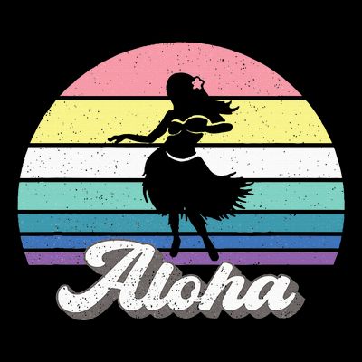 Aloha Hula Dancer Girl Cute Hawaiian Hawaii Dance T-Shirt