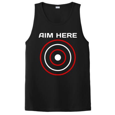 Aim Here Darts Players Bullseye Target Shooting Club PosiCharge Competitor Tank