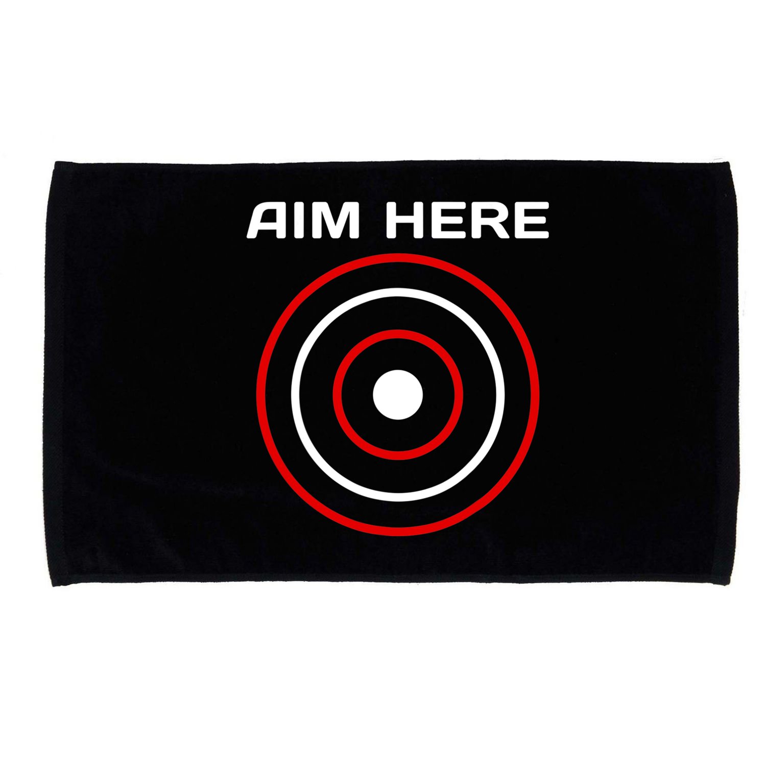 Aim Here Darts Players Bullseye Target Shooting Club Microfiber Hand Towel