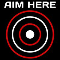 Aim Here Darts Players Bullseye Target Shooting Club Zip Tote Bag