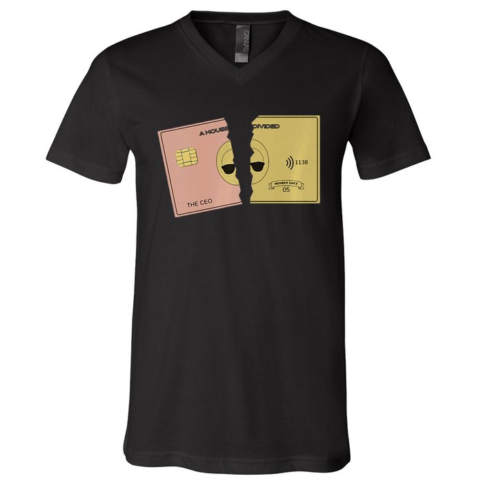 A House Divided Gold Card V-Neck T-Shirt