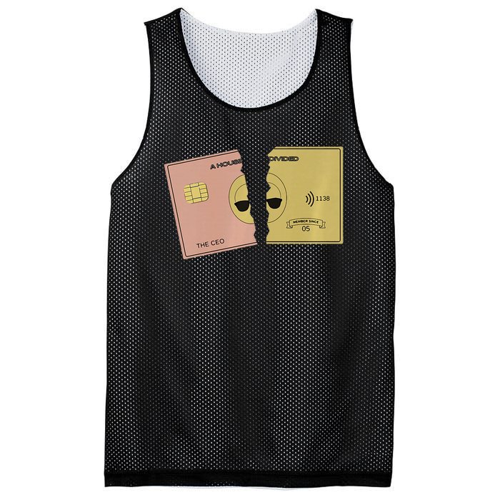 A House Divided Gold Card Mesh Reversible Basketball Jersey Tank