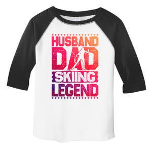 AprèsSki Husband Dad Skiing Legend Skiing Gift Toddler Fine Jersey T-Shirt