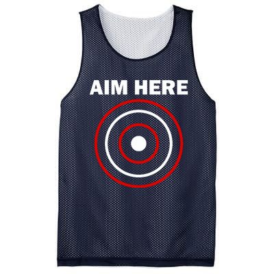 Aim Here Darts Players Target Shooting Mesh Reversible Basketball Jersey Tank