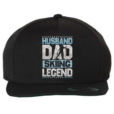 AprèsSki Husband Dad Skiing Legend Skiing Gift Wool Snapback Cap