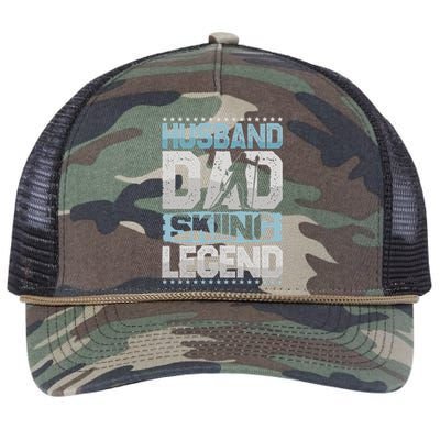 AprèsSki Husband Dad Skiing Legend Skiing Gift Retro Rope Trucker Hat Cap