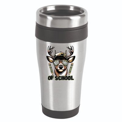 Are Here Deer Hunting 100th Day Of School 16oz Travel Tumbler