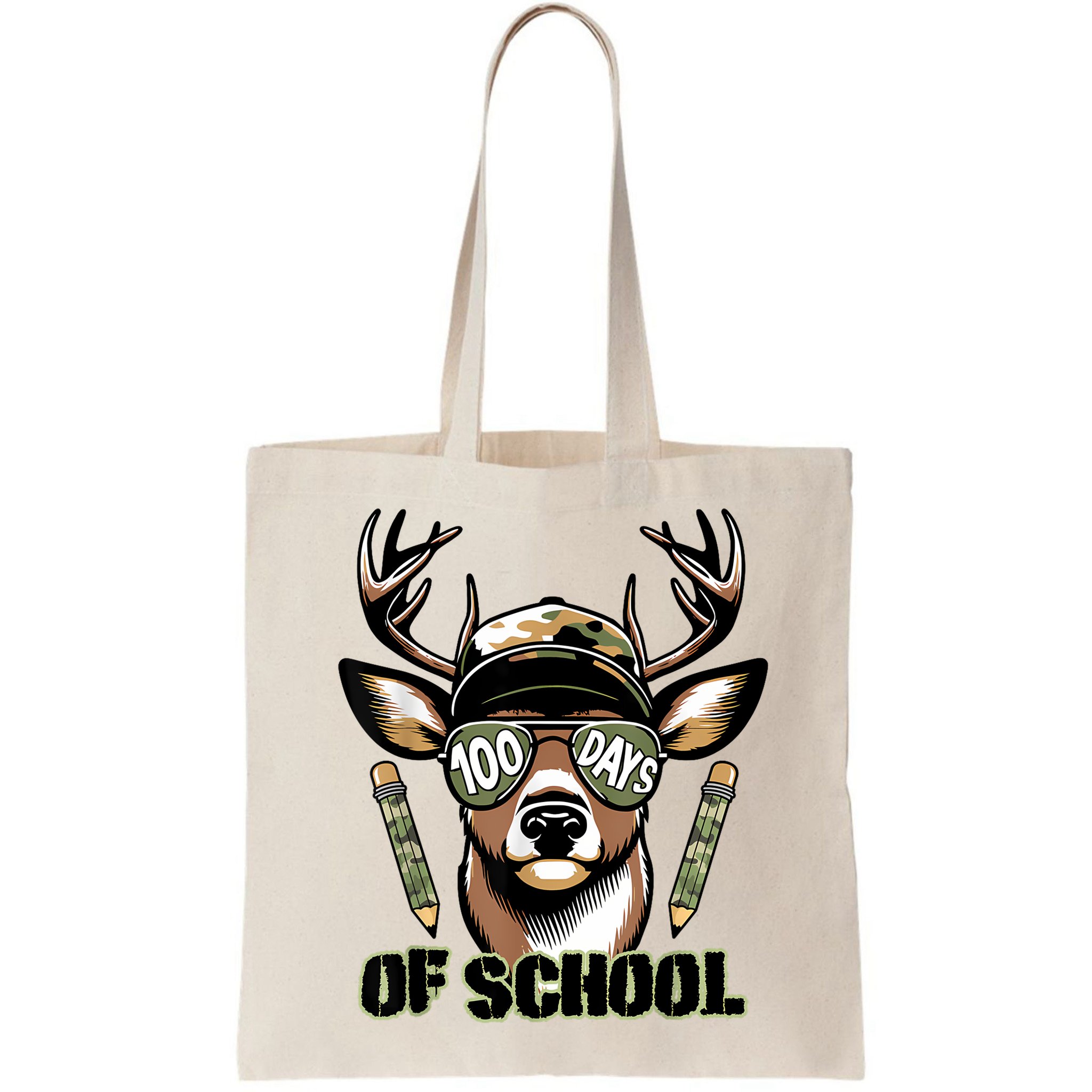 Are Here Deer Hunting 100th Day Of School Bag