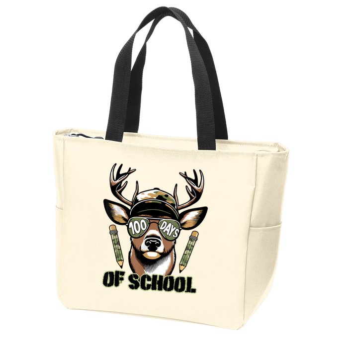 Are Here Deer Hunting 100th Day Of School Zip Tote Bag