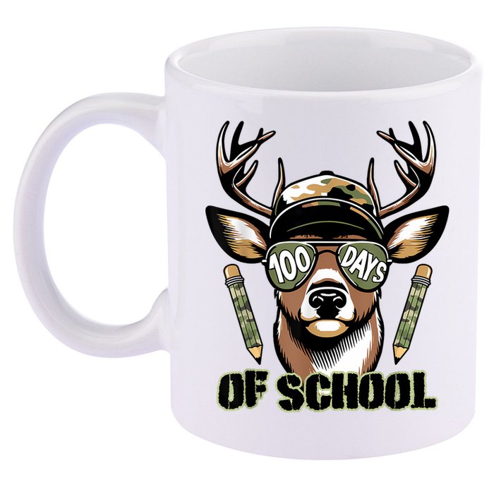 Are Here Deer Hunting 100th Day Of School 11oz C Handle Ceramic Mug