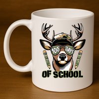 Are Here Deer Hunting 100th Day Of School 11oz C Handle Ceramic Mug