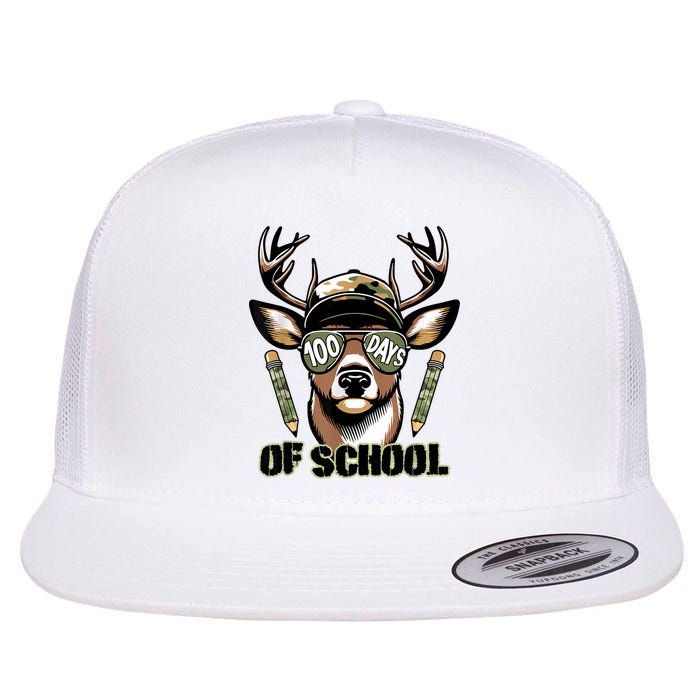 Are Here Deer Hunting 100th Day Of School Flat Bill Trucker Hat
