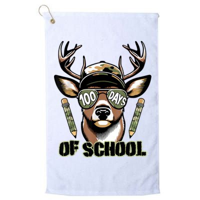 Are Here Deer Hunting 100th Day Of School Golf Towel
