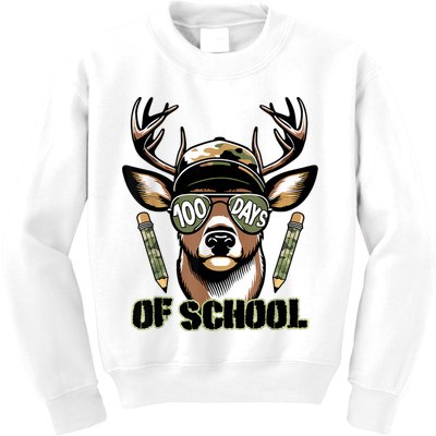 Are Here Deer Hunting 100th Day Of School Kids Sweatshirt