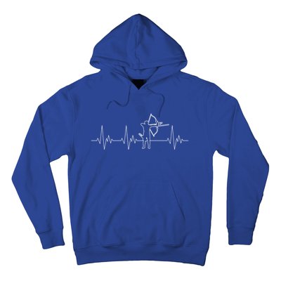 Archery Heartbeat Ecg Heart Bow Arrow I Love Archery Gift Hoodie