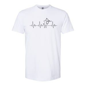 Archery Heartbeat Ecg Heart Bow Arrow I Love Archery Gift Softstyle CVC T-Shirt