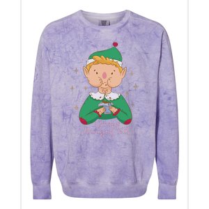 Always Hungry Elf Colorblast Crewneck Sweatshirt