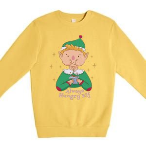 Always Hungry Elf Premium Crewneck Sweatshirt