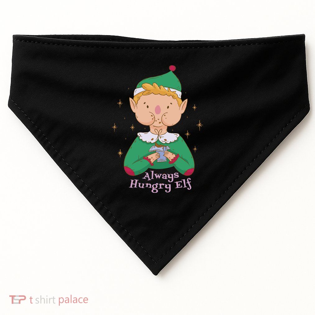 Always Hungry Elf USA-Made Doggie Bandana