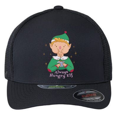 Always Hungry Elf Flexfit Unipanel Trucker Cap