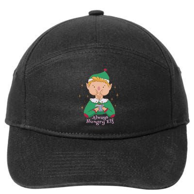 Always Hungry Elf 7-Panel Snapback Hat