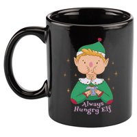 Always Hungry Elf 11oz C Handle Ceramic Mug