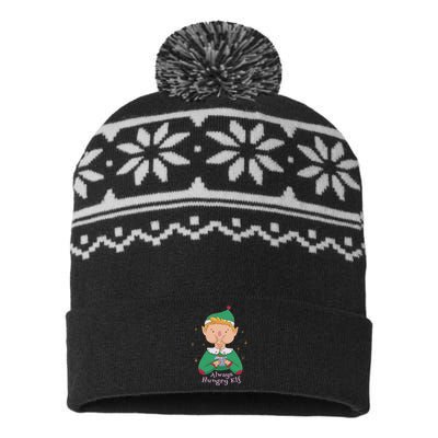 Always Hungry Elf USA-Made Snowflake Beanie